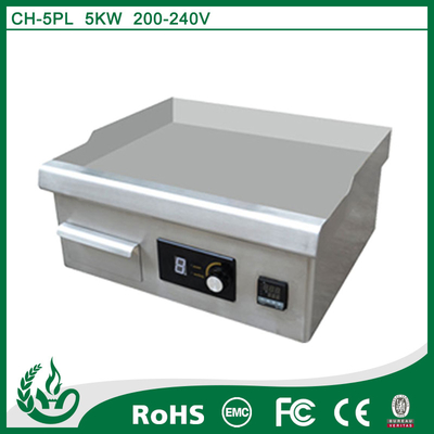 Flat Plate Electric Induction Griddle Low Preheat Time For Restaurant
