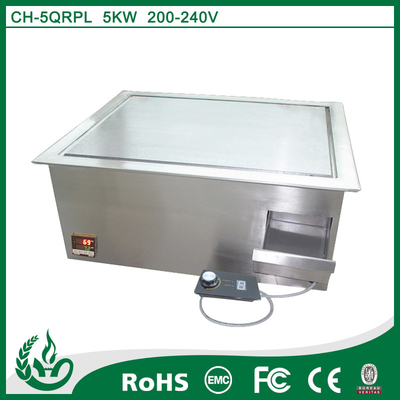 5kw Built In Electric Griddle Corrosion Resistant With 500*400mm Iron Plate