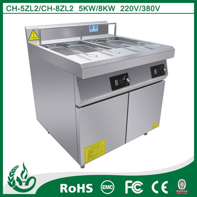 Stainless Steel Electric Deep Fryer Easy Clean With Rotary DIL Switches