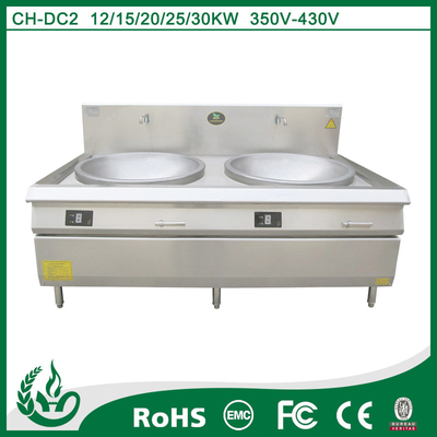 Heavy Duty Industrial Cooking Stove 25kw With Induction And Halogen Heating